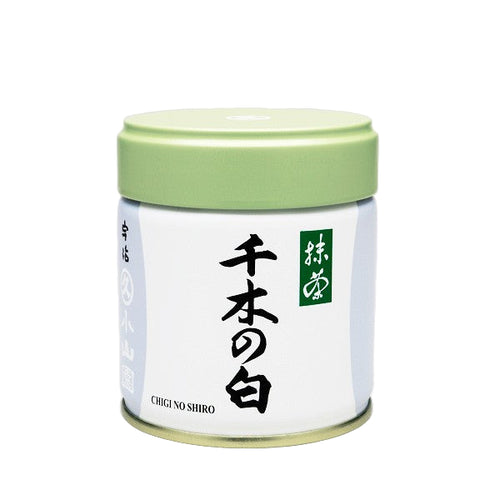 Container of Chigio No Shiro with green lid on a white background