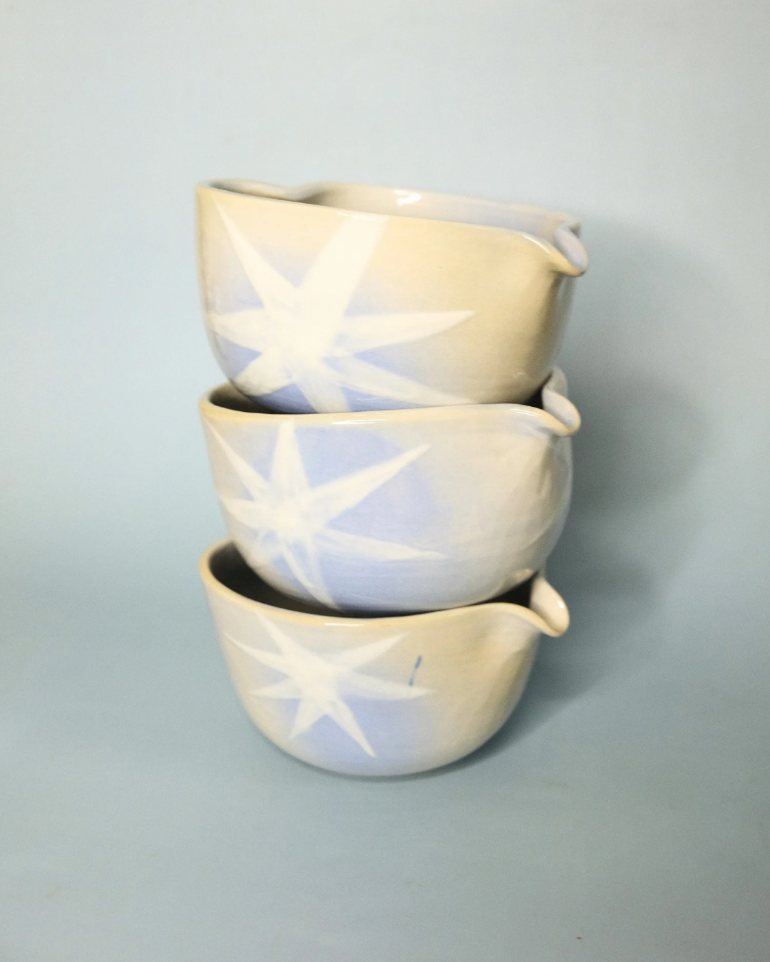 Chawan and Chasentate Set -  Shooting Stars in Blue