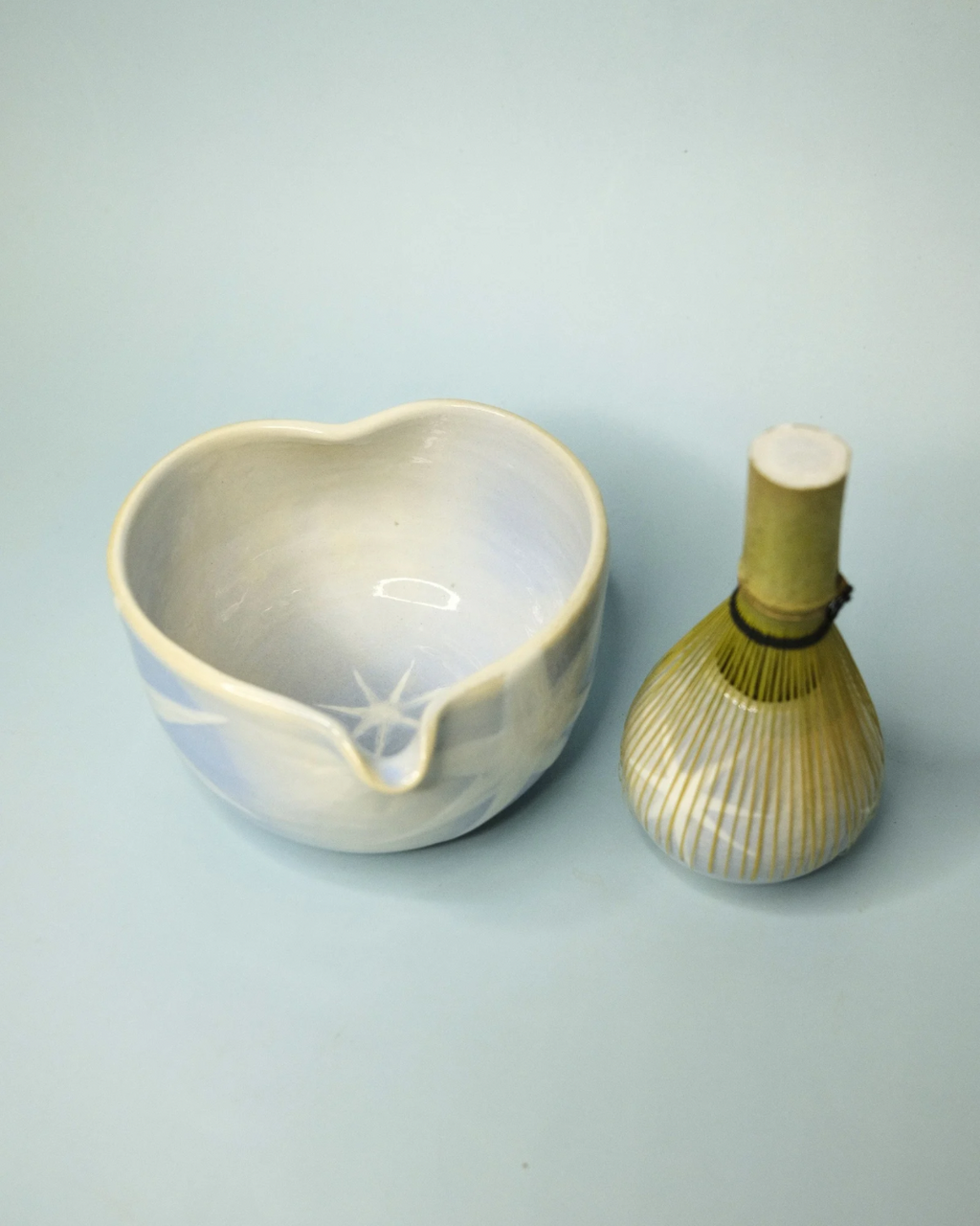 Chawan and Chasentate Set -  Shooting Stars in Blue