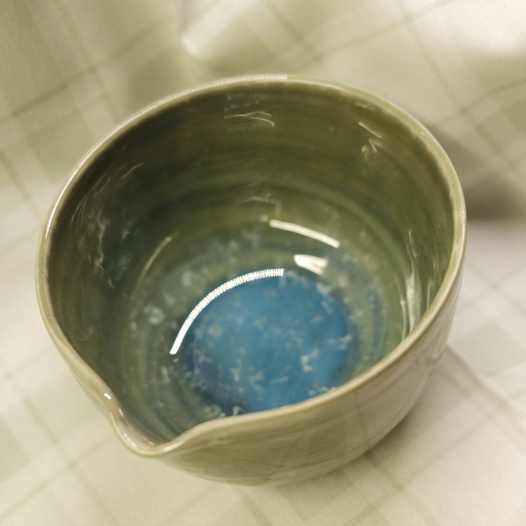Chawan - Celadon-Blue Crystalline 2