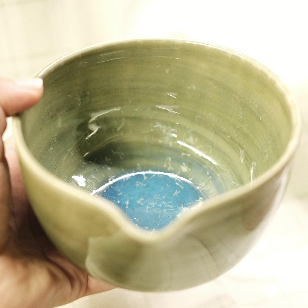 Chawan - Celadon-Blue Crystalline 2