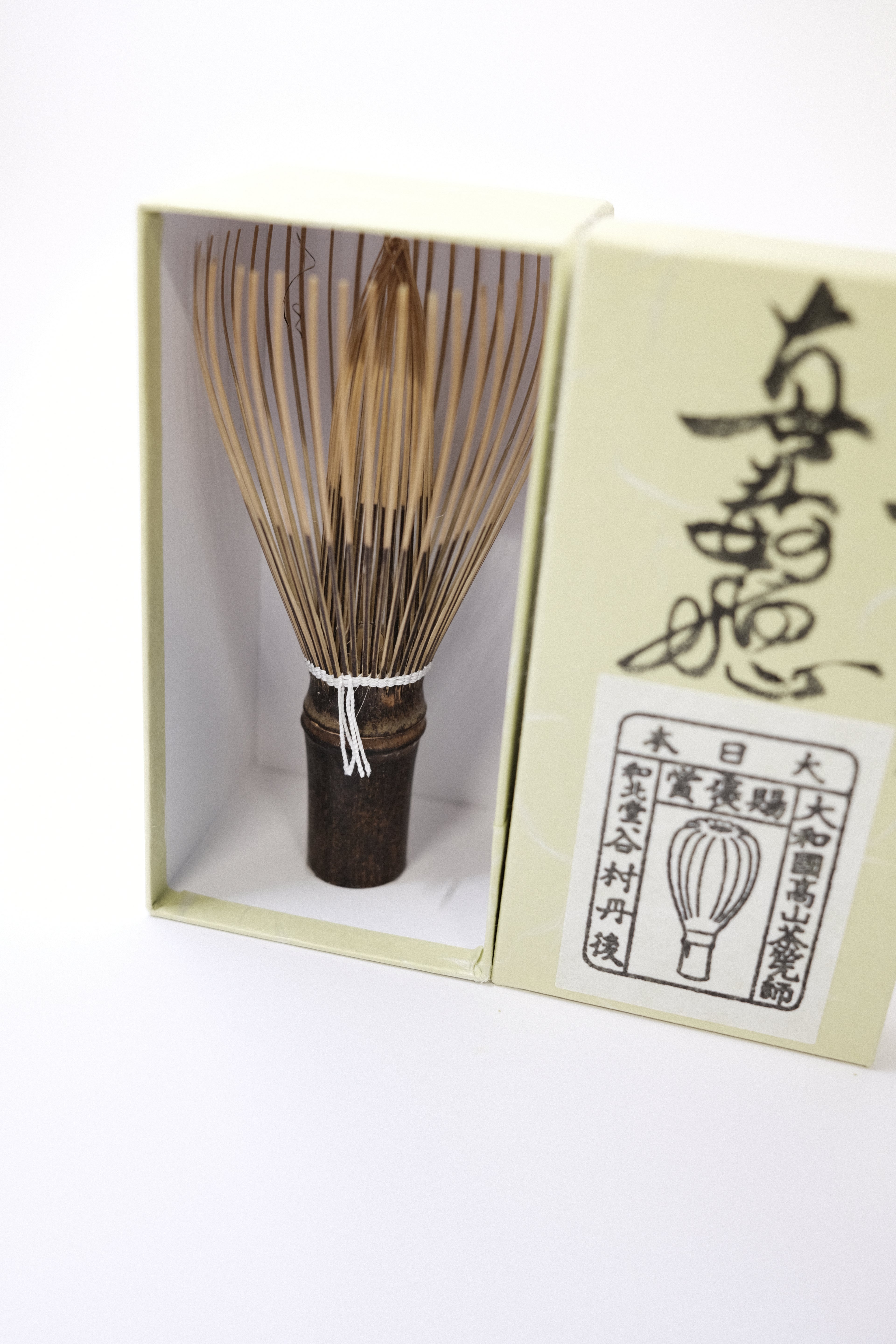 Tango Tanimura -Shin White Bamboo - Takayama Japanese Chasen (WHITE) thread