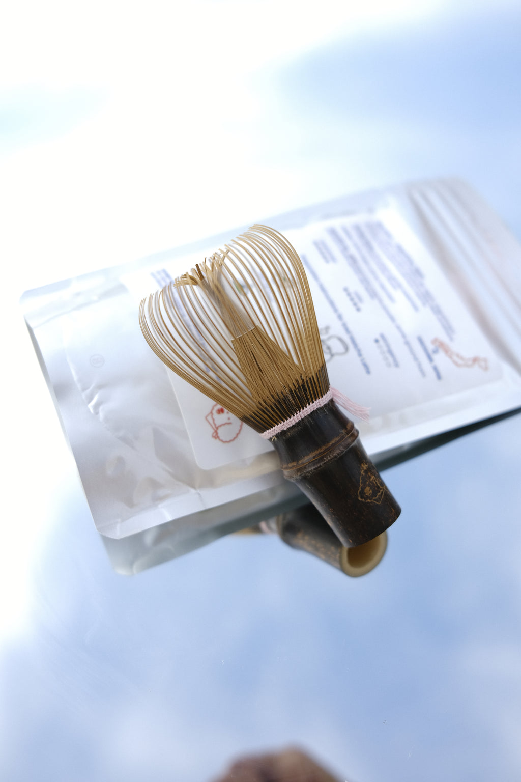 Shin Chasen  - Dark Bamboo 100 prongs (Pink Thread)