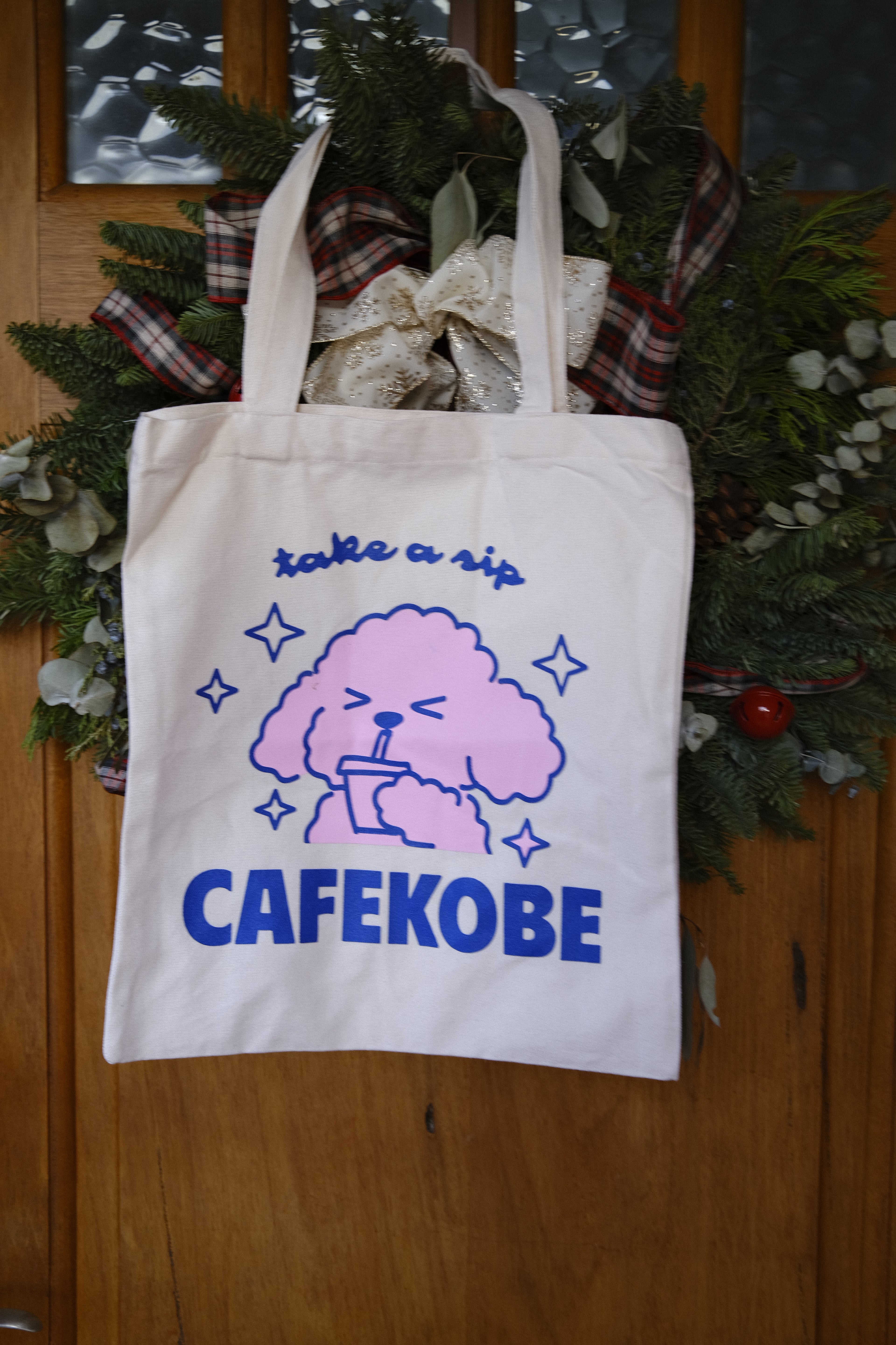 Cafe Kobe Tote (Kobe - Take a sip Graphics)