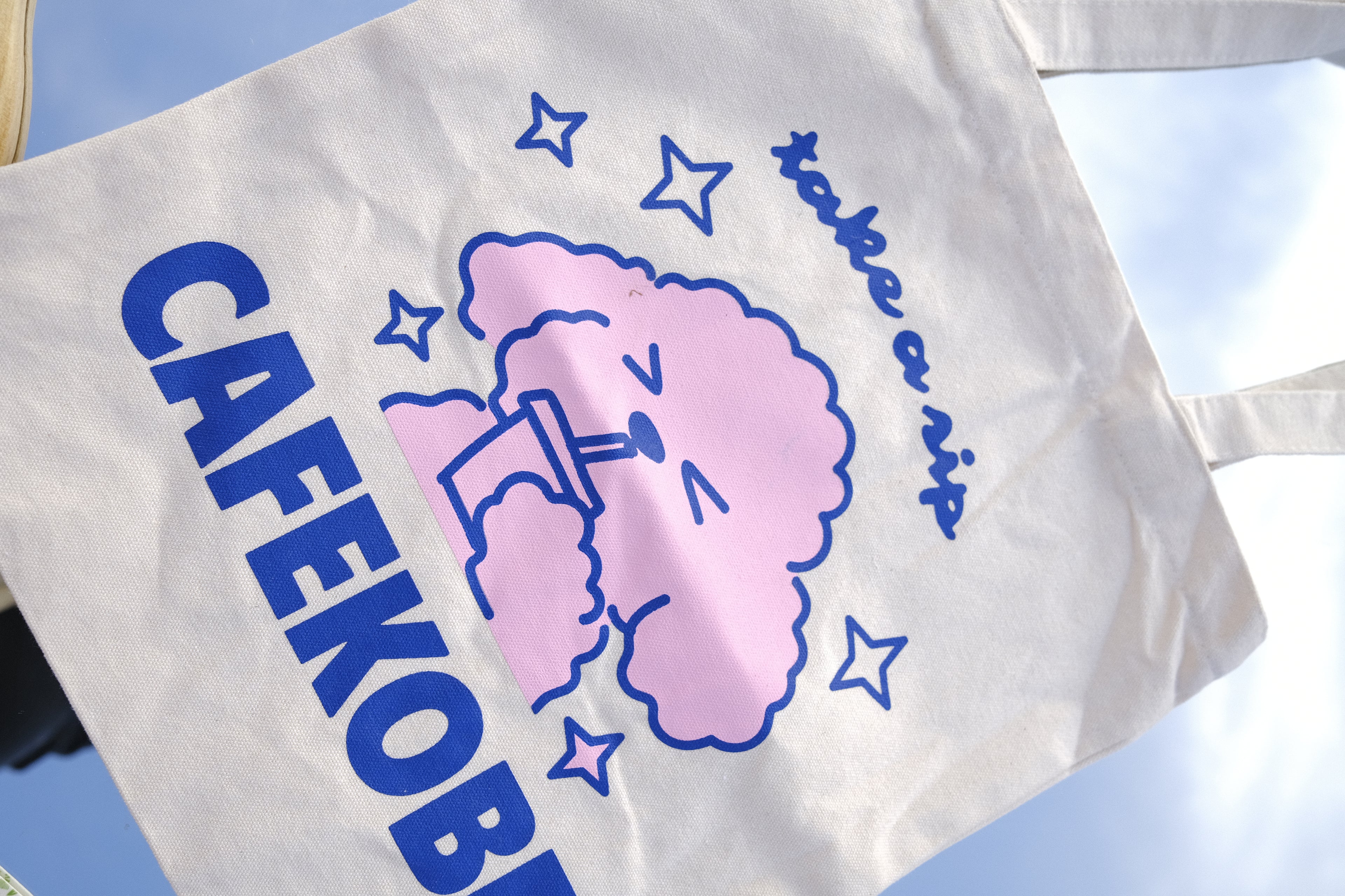 Cafe Kobe Tote (Kobe - Take a sip Graphics)