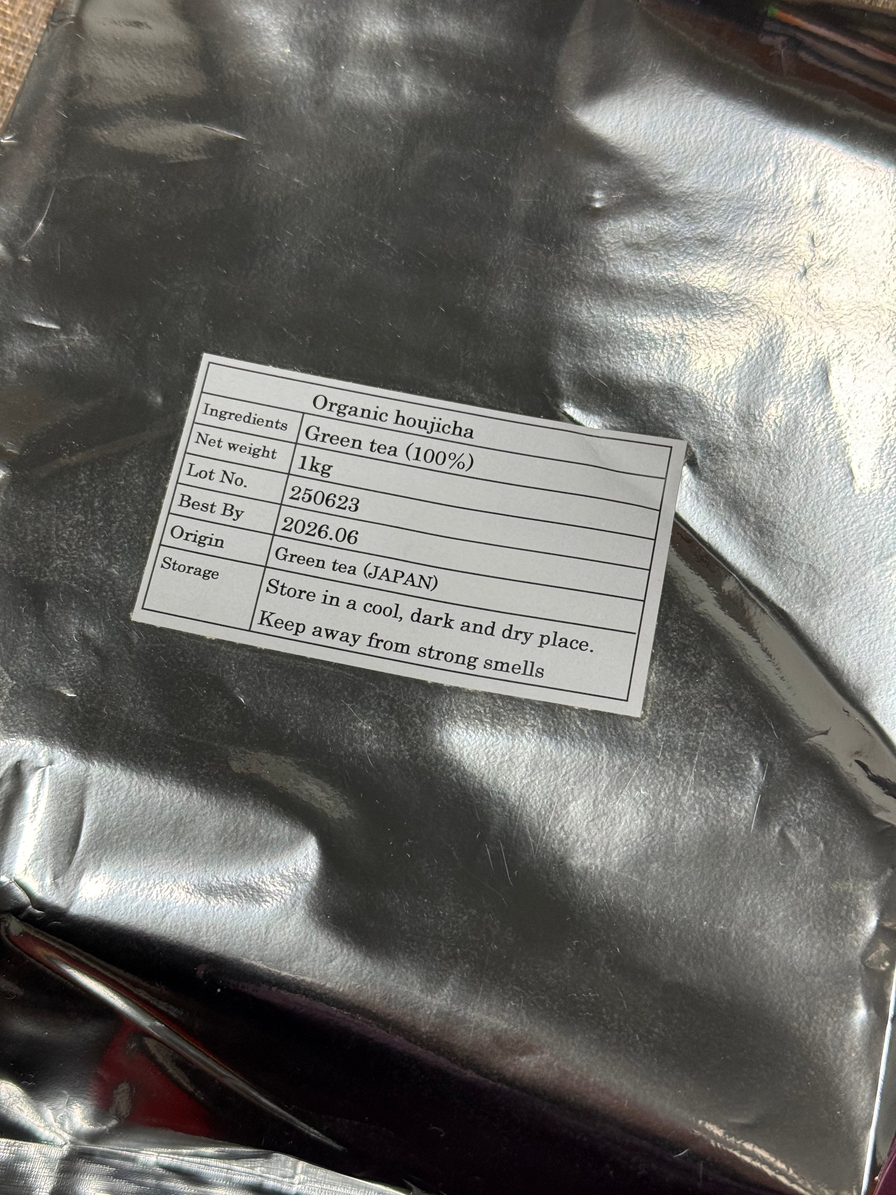 Kobe's Organic Premium Hojicha - 1kg | Vendor Order