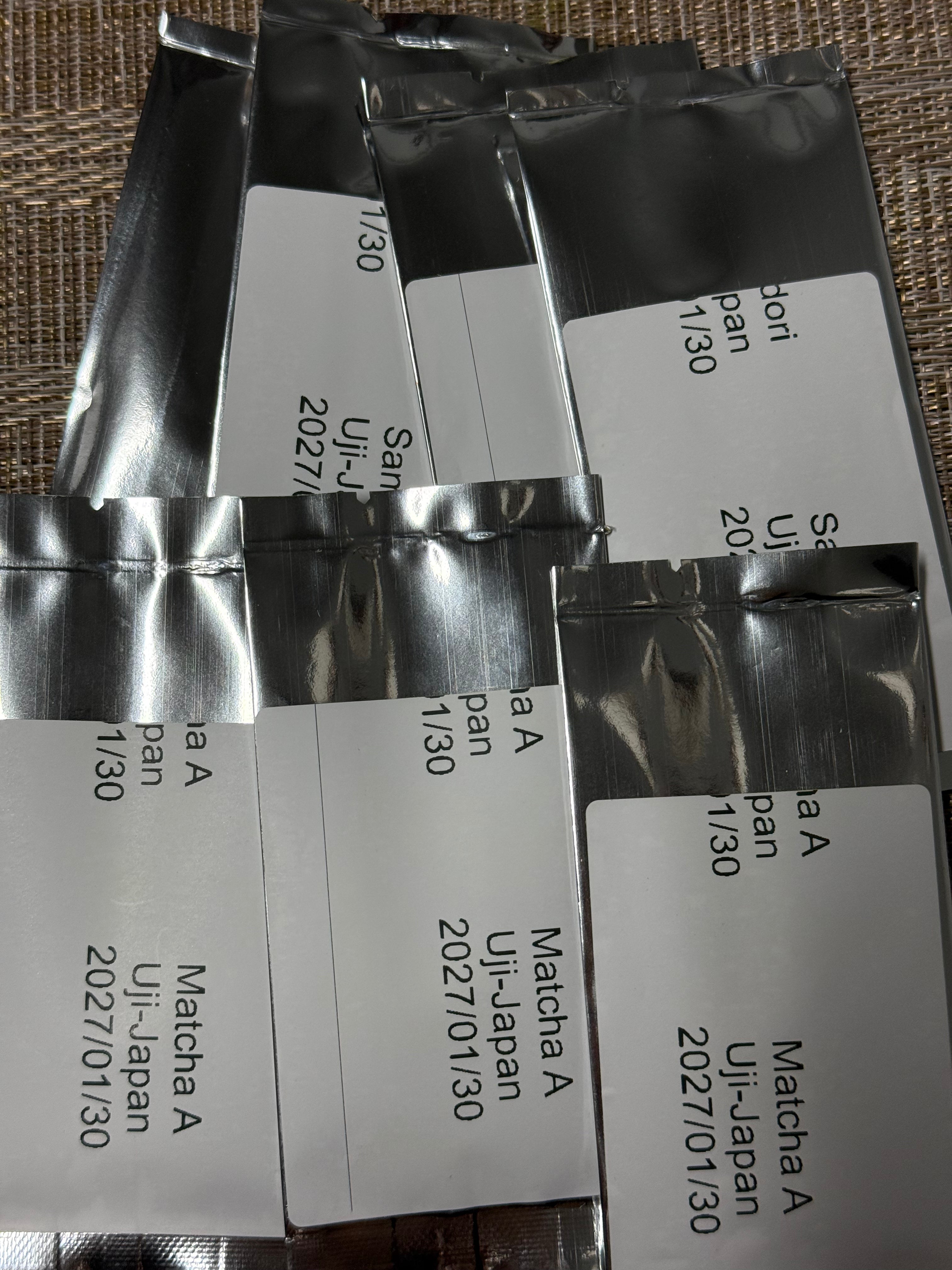 Matcha Samples (Wholesalers) 8 types