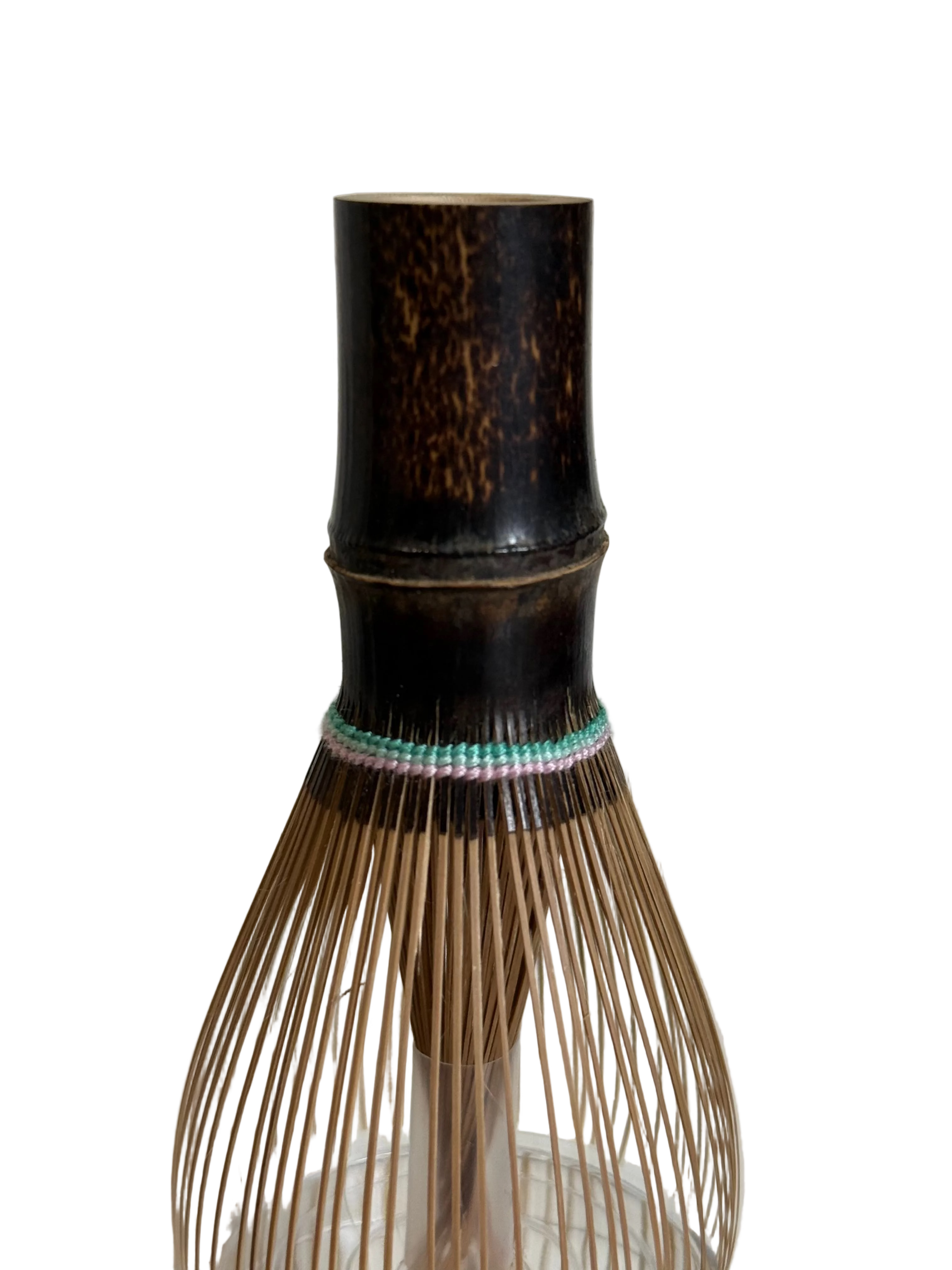 Shin Chasen  - Dark Bamboo 100 prongs (Strawberry Matcha Thread 3 layers) | CafeKobe Matcha