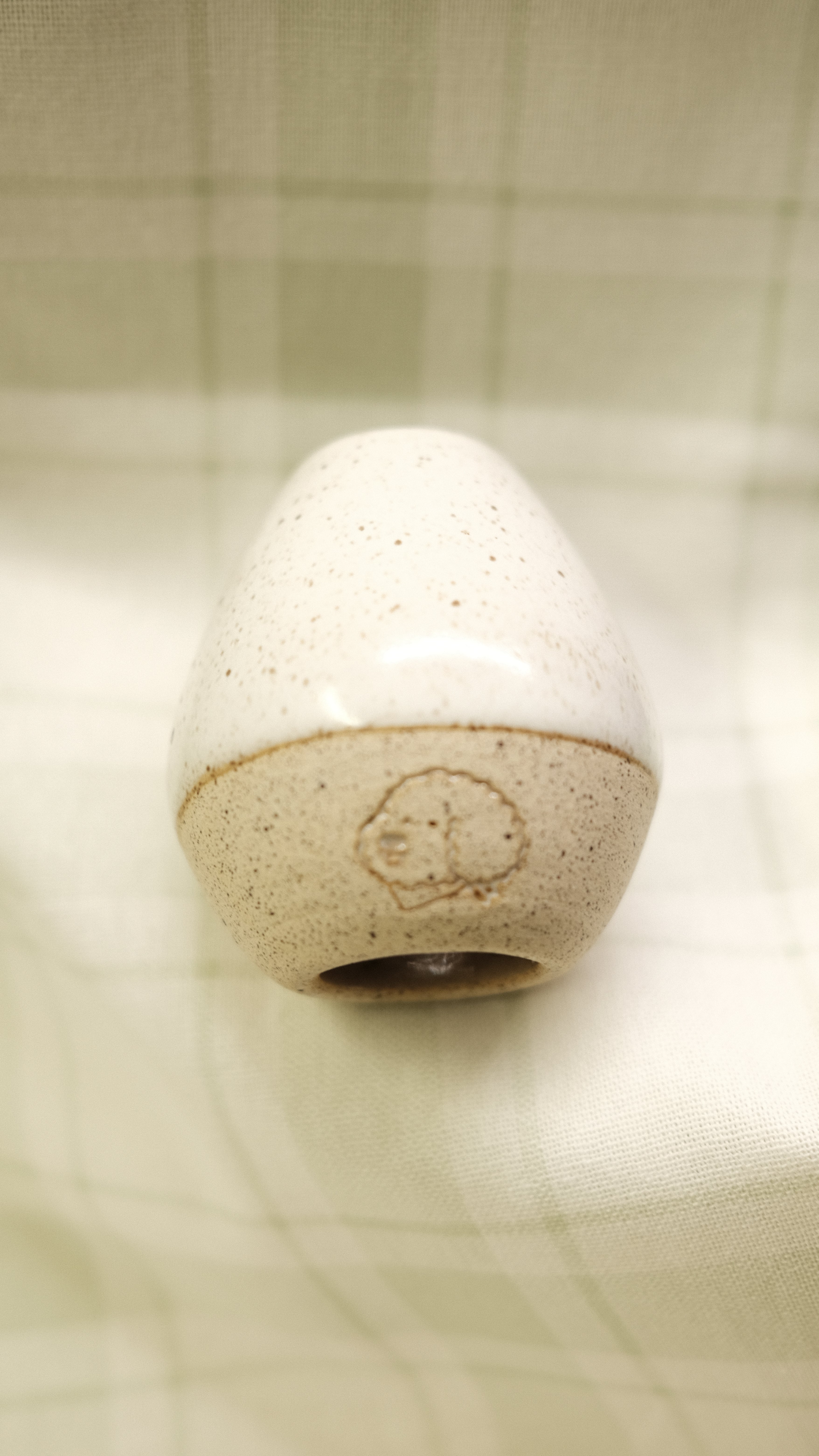 Chawan Set - White speckled