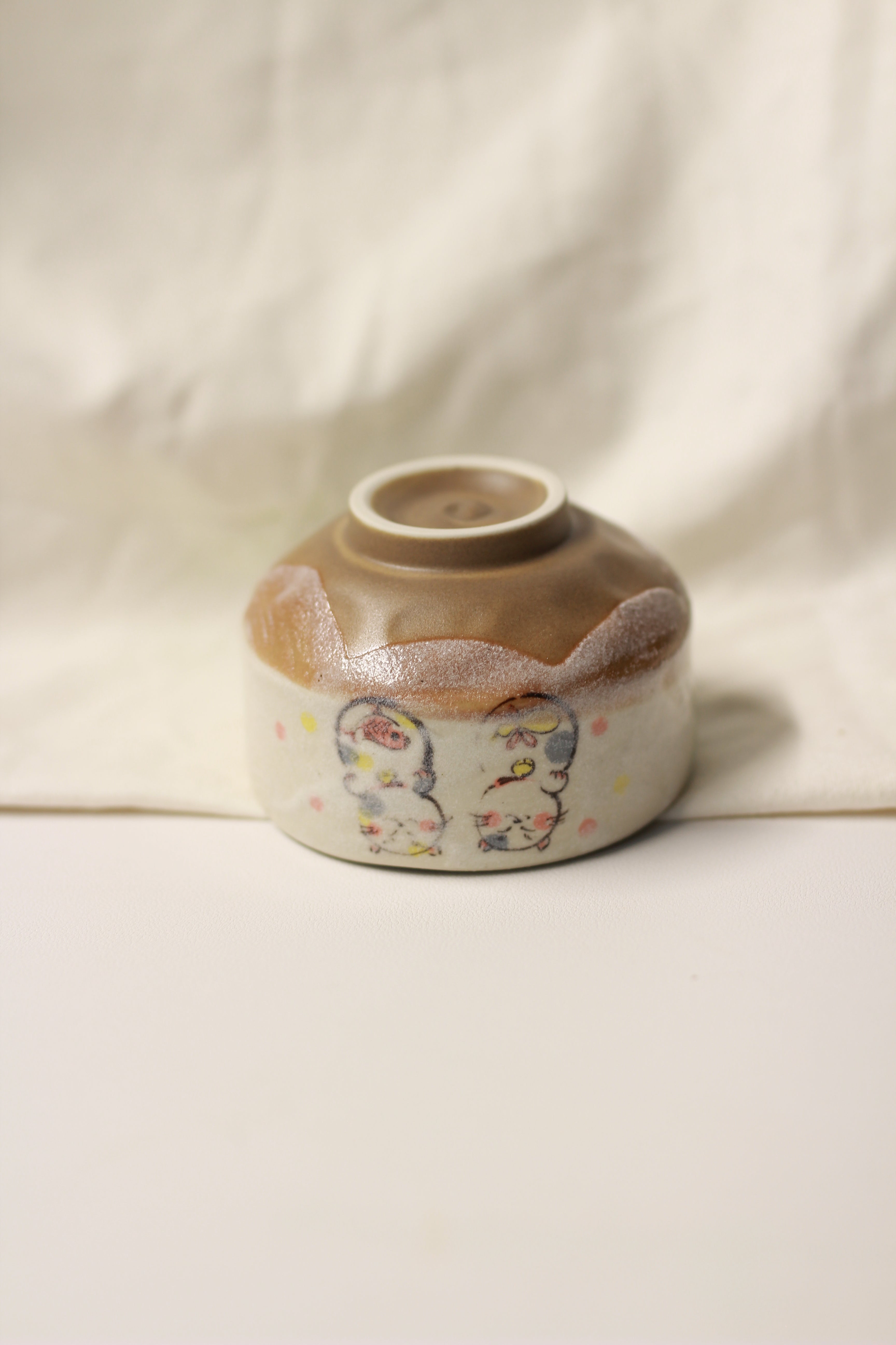 Mino-yaki Chawan - Cats