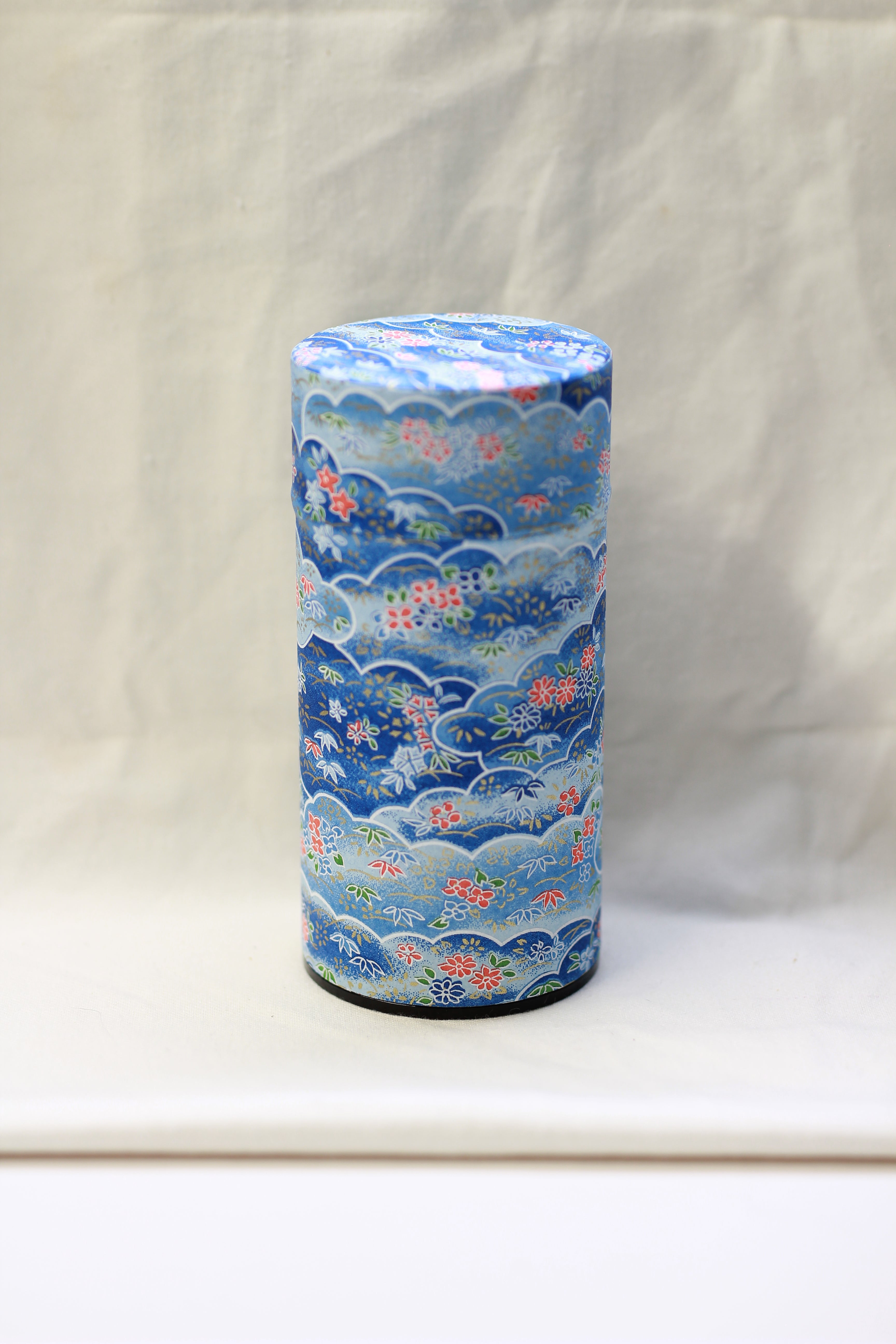 VARIED Washi Paper Metal Tea Caddy