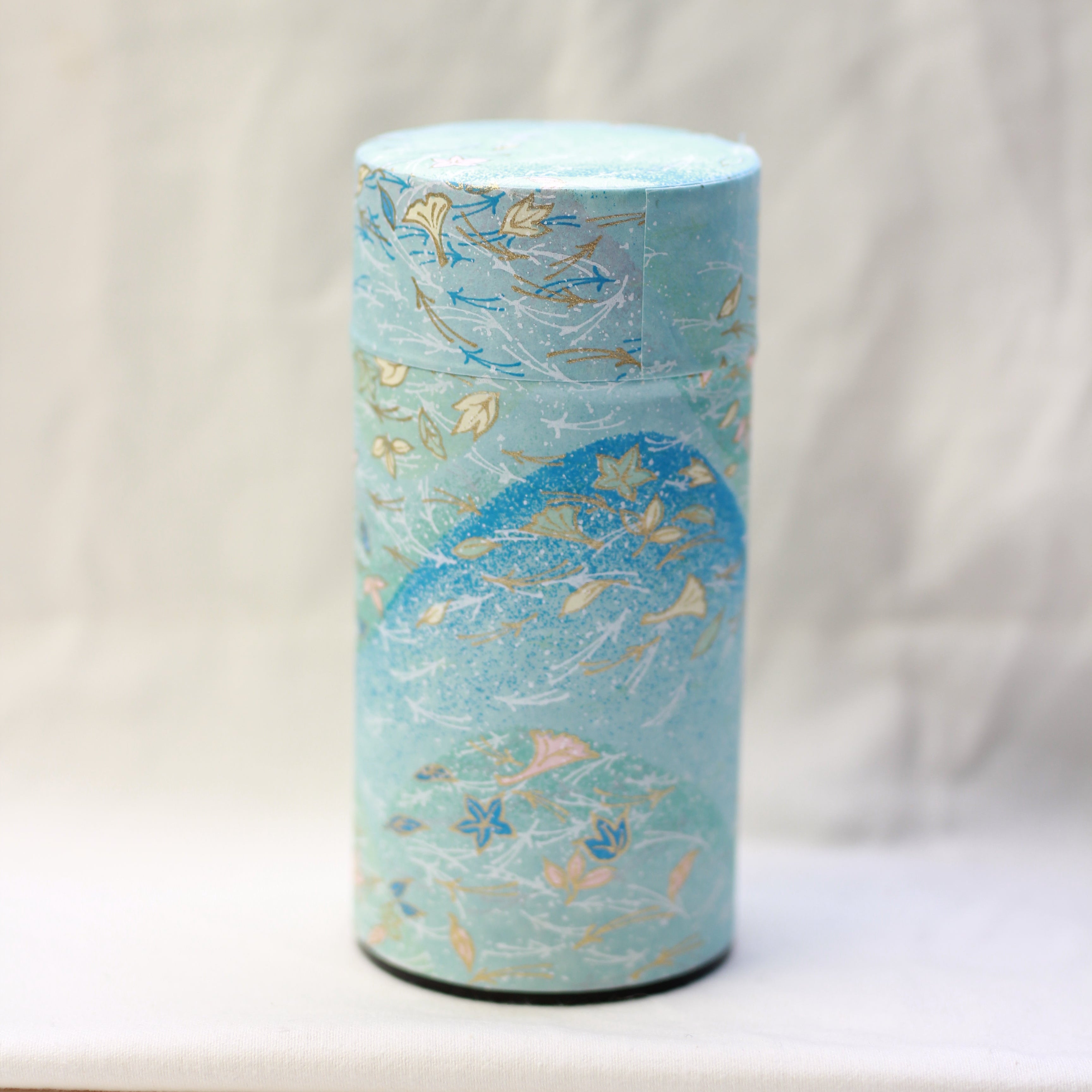 VARIED Washi Paper Metal Tea Caddy