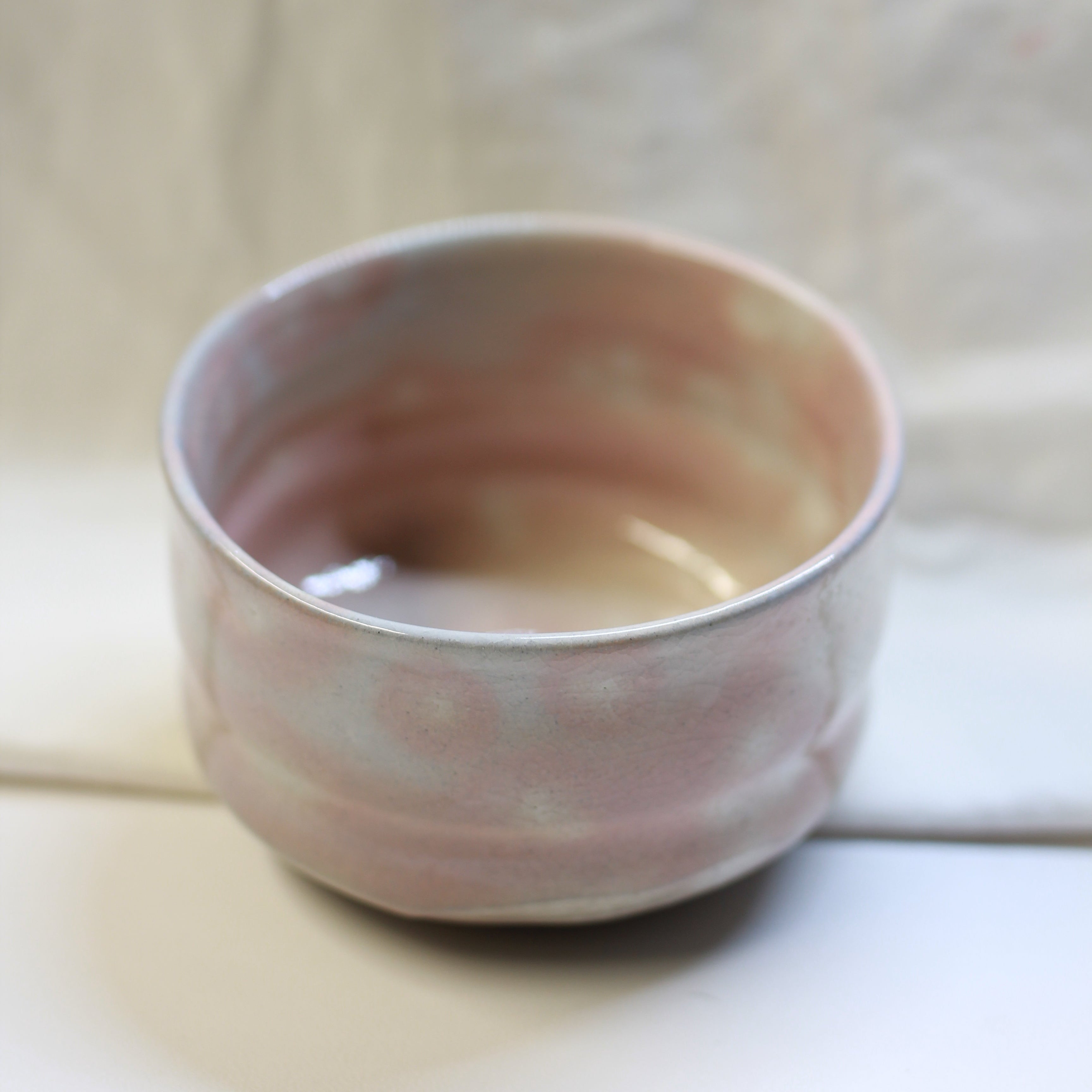 Chawan- Pink Mino Ware