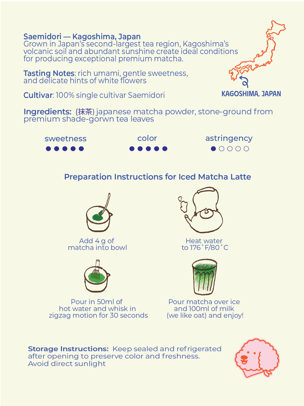 Cafe Kobe - Saemidori Single Cultivar | First Flush | Premium Ceremonial Grade 100g bag (2026/08)